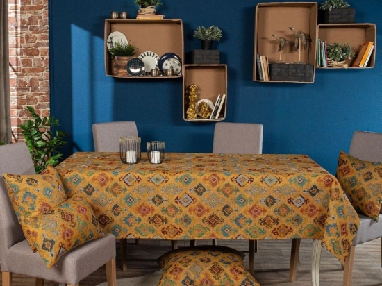 Τραπεζομάντηλο Mestalla Multi Teoran 135X180cm Βαμβάκι-Ακρυλικό