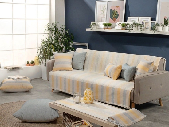 Ριχτάρι Lazio 14 Yellow Teoran Πολυθρόνα 180x150cm Βαμβάκι-Πολυέστερ