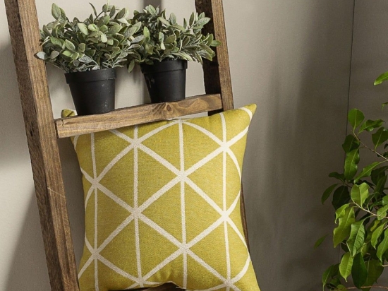 Μαξιλαροθήκη Διακοσμητική Manarola 08 Lime Teoran 43X43 Βαμβάκι-Πολυέστερ
