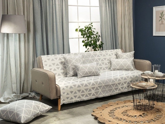 Ριχτάρι Manarola 04 Grey Teoran Πολυθρόνα 180x150cm Βαμβάκι-Πολυέστερ