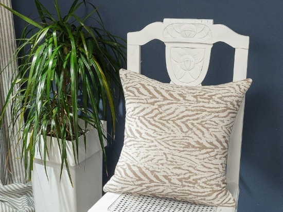 Μαξιλαροθήκη Διακοσμητική Vicenza 02 Beige Teoran 43X43 Βαμβάκι-Πολυέστερ