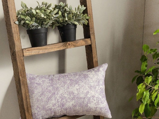Μαξιλάρι Διακοσμητικό (Με Γέμιση) Meazza 07 Purple Teoran 30X50 Βαμβάκι-Πολυέστερ