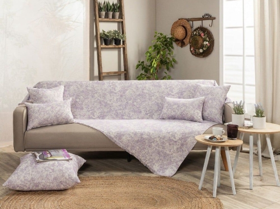Ριχτάρι Meazza 07 Purple Teoran Διθέσιο 180x250cm Βαμβάκι-Πολυέστερ