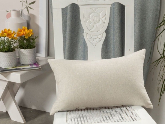 Μαξιλάρι Διακοσμητικό (Με Γέμιση) Aragona 11 Beige Teoran 30X50 Βαμβάκι-Πολυέστερ