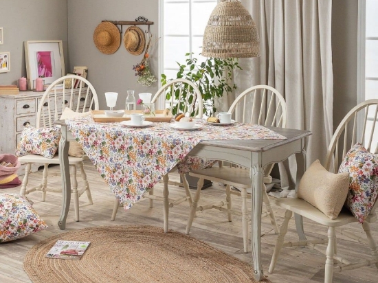 Καρέ Ronda Multi Teoran 90X90cm Βαμβάκι-Πολυέστερ