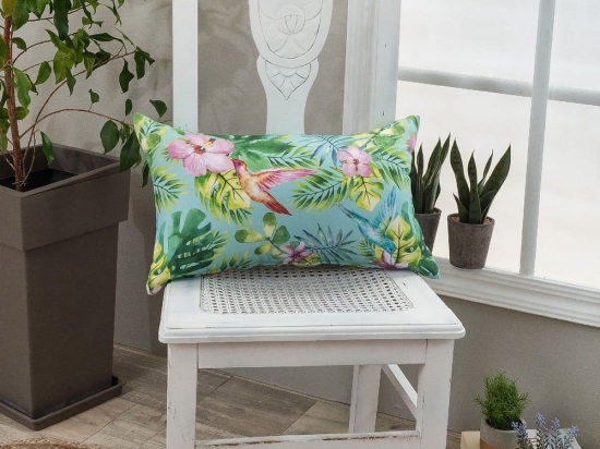 Μαξιλάρι Διακοσμητικό (Με Γέμιση) Morella Multi Teoran 30X50 Βαμβάκι-Πολυέστερ