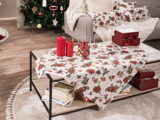 Καρέ Χριστουγεννιάτικο Essen Multi Teoran 90X90cm