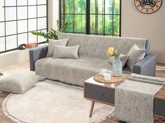 Ριχτάρι Montana 04 Grey Teoran Πολυθρόνα 180x150cm Ακρυλικό,Βαμβάκι, Polyester