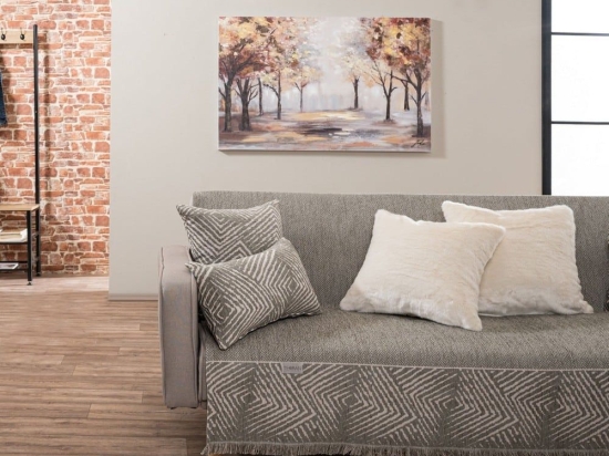 Ριχτάρι Philadelphia 03 Elephant Teoran Τριθέσιο 180x300cm Ακρυλικό,Βαμβάκι, Polyester