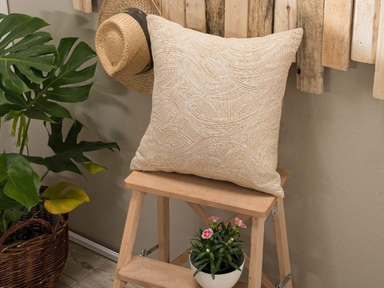 Μαξιλάρι Διακοσμητικό (Με Γέμιση) Bivona 14 Honey Teoran 43X43 Βαμβάκι-Πολυέστερ