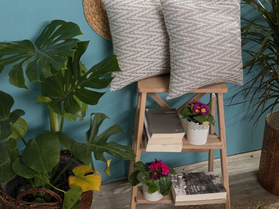Μαξιλάρι Διακοσμητικό (Με Γέμιση) Giardino 04 Grey Teoran 43X43 Βαμβάκι-Πολυέστερ