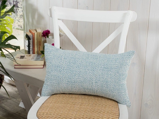 Μαξιλάρι Διακοσμητικό (Με Γέμιση) Savona 05 Blue Teoran 30X50 Βαμβάκι-Πολυέστερ