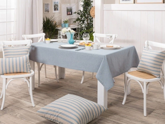 Τραπεζομάντηλο Laredo 05 Blue Teoran 135X220 Βαμβάκι-Πολυέστερ