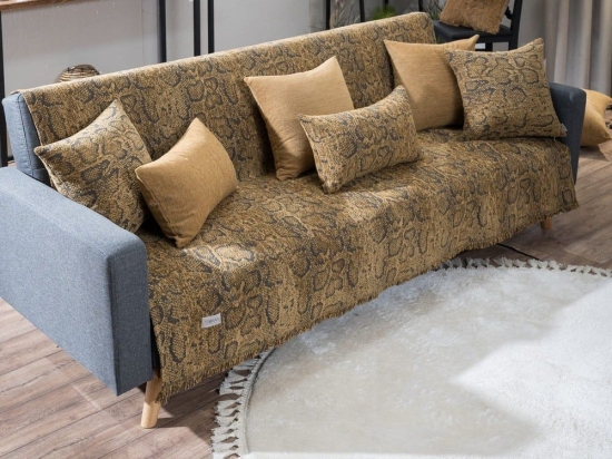 Ριχτάρι Malibu 08 Brown Teoran Διθέσιο Ακρυλικό,Βαμβάκι, Polyester