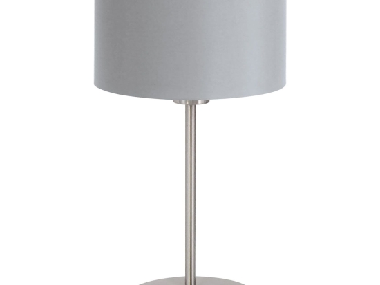 Φωτιστικό Επιτραπέζιο Maserlo 31628 Grey Eglo Μέταλλο,Ύφασμα