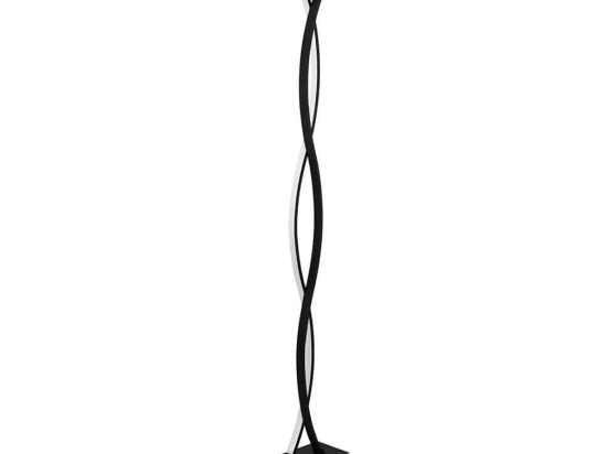 Φωτιστικό Δαπέδου Led Lasana 3 99319 3000K Black Eglo Αλουμίνιο, Πλαστικό