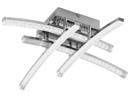 Φωτιστικό Οροφής Led Pertini 96093 Clear Eglo Αλουμίνιο,Πολυπροπυλένιο