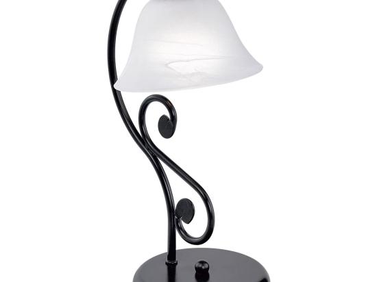 Φωτιστικό Επιτραπέζιο Murcia 91007 White-Black Eglo Μέταλλο,Γυαλί