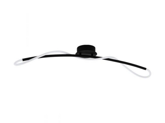 Φωτιστικό Οροφής-Πλαφονιέρα Led Egidonella 99381 3000K Black-White Eglo Μέταλλο,Πλαστικό