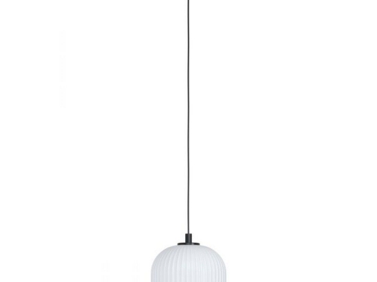 Φωτιστικό Οροφής Mantunalle 99366 Black-White Eglo Μέταλλο,Γυαλί