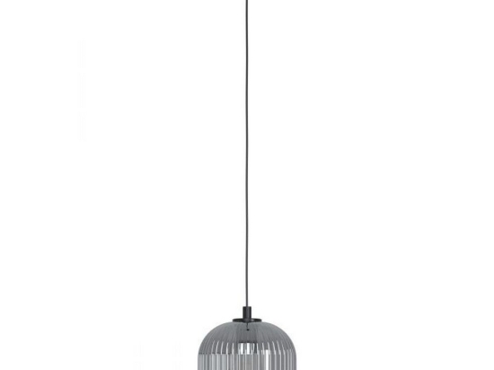 Φωτιστικό Οροφής Mantunalle 1 99371 Black-Clear Eglo Μέταλλο,Γυαλί