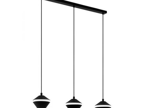 Φωτιστικό Οροφής-Ράγα Perpigo 98682 Black-White Eglo Μέταλλο,Πλαστικό