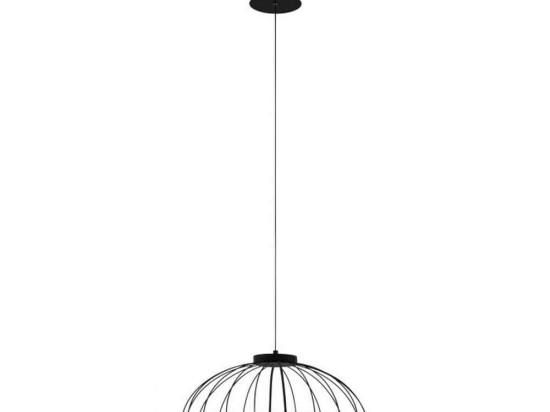 Φωτιστικό Οροφής Bogotenillo 99403 Ø500 Black Eglo Μέταλλο,Πλαστικό