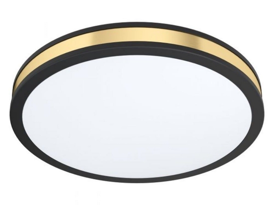 Φωτιστικό Οροφής-Πλαφονιέρα Led Pescaito 99407 Ø380 3000K Black-Gold Eglo Μέταλλο,Πλαστικό