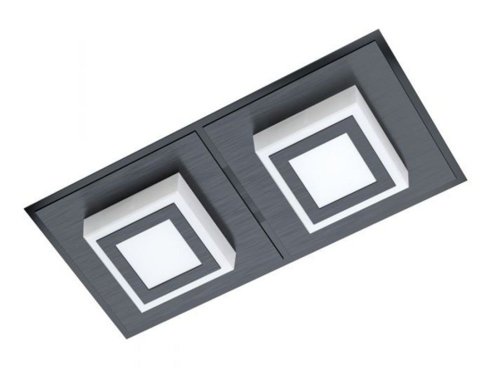 Φωτιστικό Οροφής-Πλαφονιέρα Led Masiano 1 99362 3000K Black Eglo Αλουμίνιο, Πλαστικό