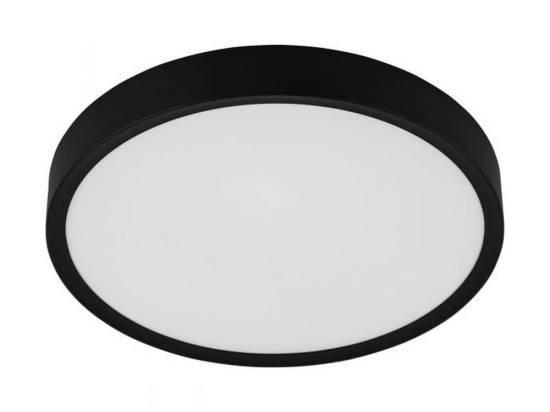 Φωτιστικό Οροφής-Πλαφονιέρα Led Musurita98604 Ø440 3000K Black-White Eglo Μέταλλο,Πλαστικό