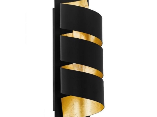Φωτιστικό Τοίχου-Απλίκα Elizondo 98755 Black-Gold Eglo Μέταλλο