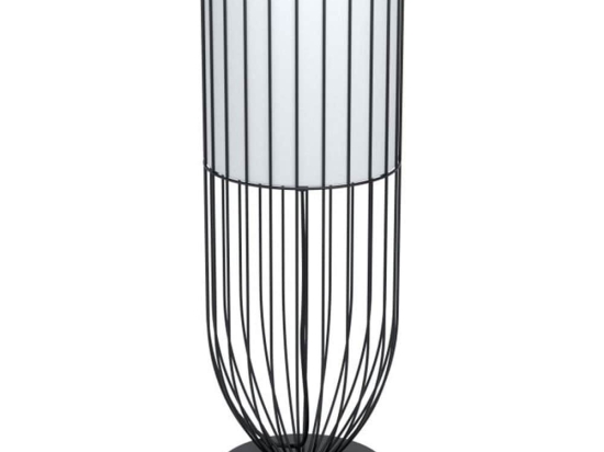 Φωτιστικό Επιτραπέζιο Nosino 99101 Black-White Eglo Ατσάλι,Ύφασμα