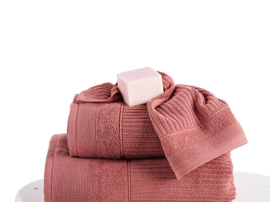 Πετσέτα Thomas Dusty Pink Sb Home Προσώπου 50x90cm 100% Βαμβάκι
