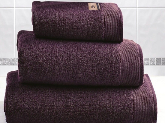 Πετσέτα Elegante Purple Sb Home Προσώπου 50x100cm 100% Βαμβάκι