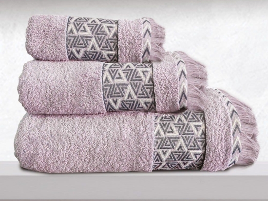 Πετσέτα Rafaela Pink Sb Home Προσώπου 50x90cm 100% Βαμβάκι