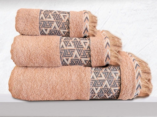 Πετσέτα Rafaela Salmon Sb Home Προσώπου 50x90cm 100% Βαμβάκι