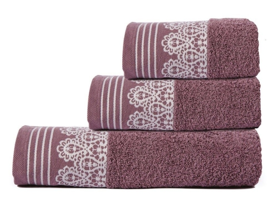 Πετσέτα Alma Violet Sb Home Χεριών 30x50cm 100% Βαμβάκι
