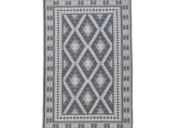 Inart Χαλί Υφασμάτινο Γκρι 60x90cm