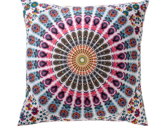 Μαξιλάρι Διακοσμητικό (Με Γέμιση) Mandala NACC509PK Ροζ 40Χ40 100% Βαμβάκι