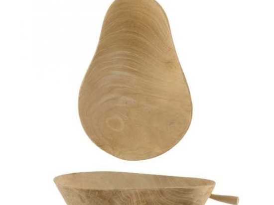 Μπολ Αχλάδι Ξύλινο EI1461 14cm Natural Ξύλο