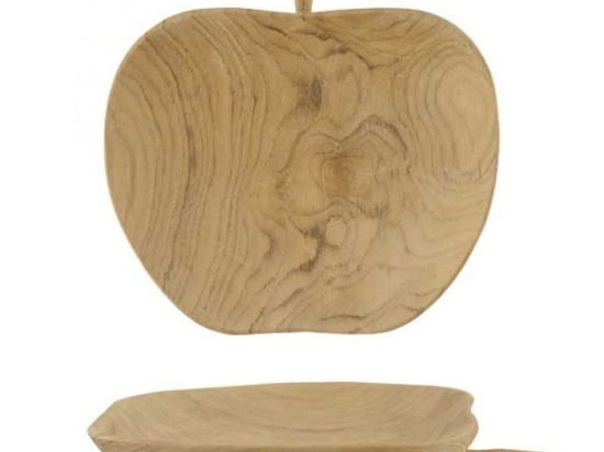 Μπολ Μήλο Ξύλινο EI1459 20cm Natural Ξύλο