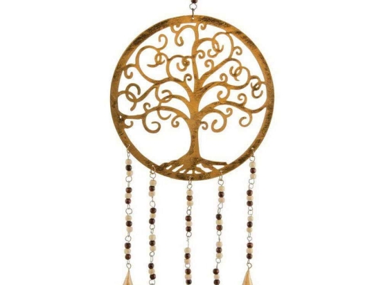 Κρεμαστό Διακοσμητικό Τοίχου NAMD212 25x72cm Bronze Μέταλλο
