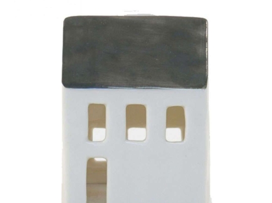 Κηροπήγιο για Ρεσώ Σπίτι EI5685 Νο85 5x5,5x6cm Grey Πορσελάνη