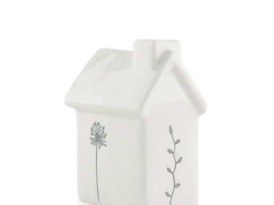 Διακοσμητικό Βάζο Σπίτι EI5770 9,5x6,7cm White Πορσελάνη
