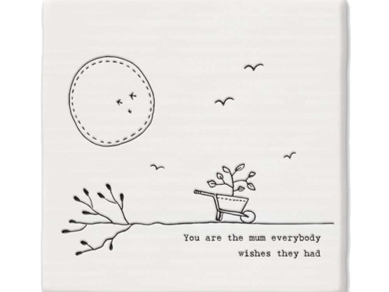 Σουβέρ You Are The Mum EI0166 10x0,8x10cm White Πορσελάνη