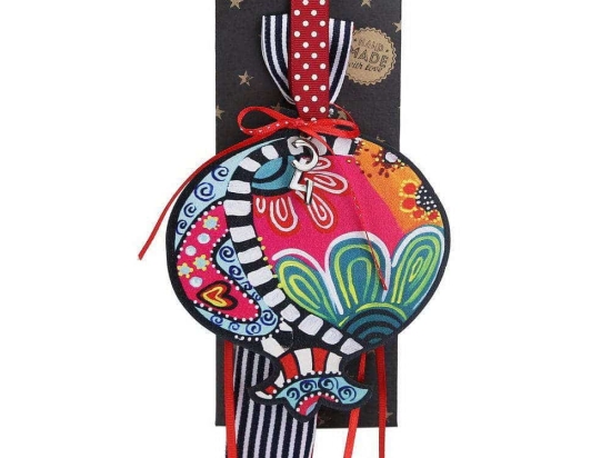 Γούρι Κρεμαστό Ρόδι Funky-Λουλούδια LU22001B 33cm Multi