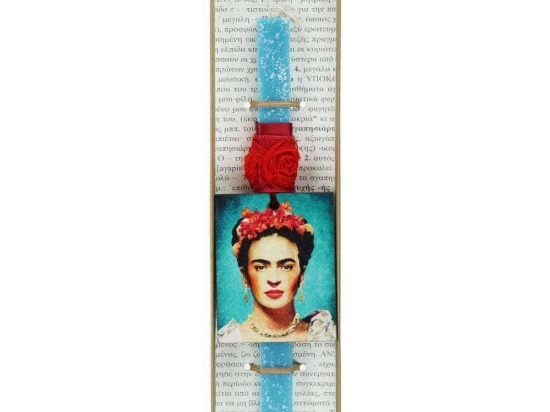 Λαμπάδα Frida Kahlo LA20134A 30cm Turquoise-Red