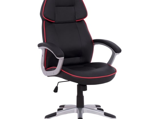 ΚΑΡΕΚΛΑ ΓΡΑΦΕΙΟΥ GAMING ARIS HM1007 BUCKET ΜΑΥΡΟ PU - ΚΟΚΚΙΝΗ ΡΙΓΑ 69x68x(119-127) εκ.