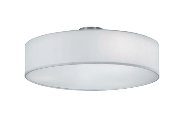Φωτιστικό Οροφής - Πλαφονιέρα Hotel 603900301 D50 White Trio Lighting Μέταλλο,Ύφασμα