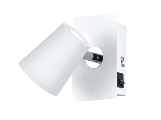Φωτιστικό Τοίχου Led Narcos 873170131 6W 550Lmn 3000K White Trio Lighting Μέταλλο